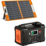 Flashfish E200 Tragbare Stromerzeuger Power Station Solargenerator, Solarspeicher mit 151 Wh (250W Peak)/40800 mAh , Notversorgung für Outdoor,Cam...