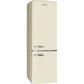 Amica KGCR 387 100 B Retro-Kühl-Gefrierkombination (244 l, 1810 mm hoch, Beige)