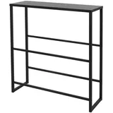 ML-Design Getränkekistenregal 6-8 Kisten mit Ablage, 100x32x108,5 cm, Stahl, freistehend, Standregal für Getränkekisten, Getränkeregal Kastenregal
