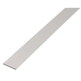 GAH Alberts Flachstange glatt, ungel., L1000mm B20mm, S2mm Aluminium silberf. elox.