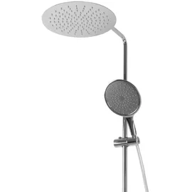PaulGurkes Duschsystem Thermostat Aufputz 30cm Regendusche XXL Schwenkbar Set