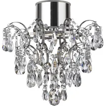 Searchlight Deckenleuchte Belle Chandelier - Chrome Metal & Clear Crystal, Leuchtmittel wechselbar silberfarben