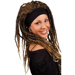 Rasta Dreadlocks Perücke Mit Stirnband - OS
