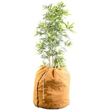 Royal Gardineer XL-Thermo-Topfschutz für Pflanzen, 70 x 65 cm, mit Drainage, braun