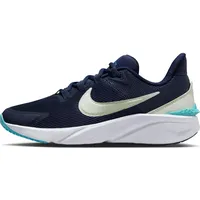 Nike Star Runner 4 Sportschuhe, Midnight Navy/Volt Tint-Dusty Cactus,