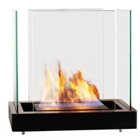 Radius Echtfeuer-Dekokamin Top Flame – Bio-Ethanol Kamin für Innen & Außen, TÜV-geprüft schwarz 1.7 l