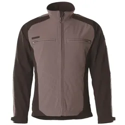 Softshelljacke "DRESDEN" Unique Zweifarbig - M - anthrazit/schwarz