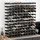 vidaXL Weinregal 120 Flaschen 22,5 x 100,5 x 22,5 cm Schwarz