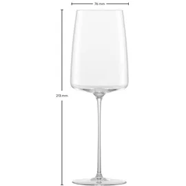 Schott Zwiesel Zwiesel Glas Weinglas leicht & frisch Simplify (2-er Set), in Handarbeit mundgeblasene Weingläser, Transparent