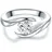 Trilani Ring aus Sterling Silber mit Zirkonia in silber | Gr.: 59