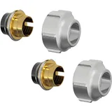 Simplex Klemmverschraubung-Set A11 15x1 mit Festanschlag klemmverschraubung heizung klemmverschraubung set Anschluss-Set keine 2-Stufen Funktion F11170