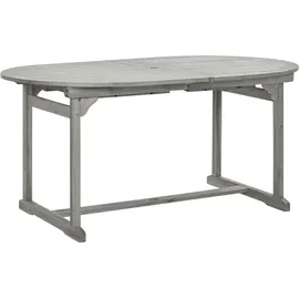 vidaXL Garten-Essgruppe 7-tlg. grau 47278