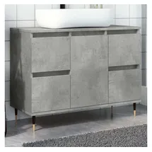 vidaXL Badschrank Betongrau 80x33x60 cm Holzwerkstoff