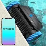 Poolroboter mit Akku (15600-mAh), Kabellos Poolroboter für Boden und Wand, Poolsauger Bodensauger mit 3 Motoren, Hält 180 Minunten Pool Bodensauger Geeignet auch für Wasserlinie Reinigung (Mit APP)