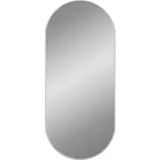 vidaXL Wandspiegel Silbern 100x45 cm Oval