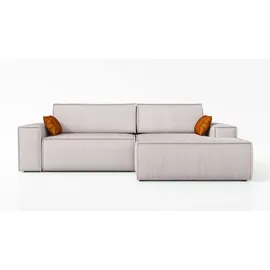 mebloland Ecksofa TOR mit Schlaffunktion. Farbe: Dove. - Grau