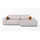 mebloland Ecksofa TOR mit Schlaffunktion. Farbe: Dove. - Grau
