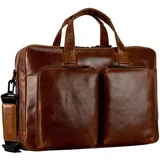 LEONHARD HEYDEN Porto Aktentasche Leder 39 cm braun