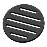 Kaminrost - Für Verschiedene Kaminöfen inkl. Modellübersicht - Ascherost Kamin aus massivem Stahl - feuerfest & hitzebeständig - Kaminrost Feuerrost Kaminofen Rost [Ø 160x10 mm]