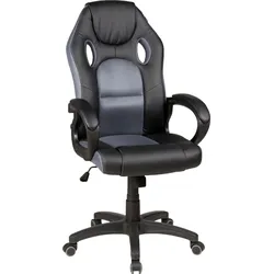 Gaming-Stuhl DUO COLLECTION "Riley", schwarz (schwarz, grau), Stühle