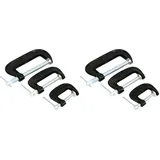 Rolson 14189 Mini Schraubzwingen-Set, 25/50 / 75 mm (Packung mit 2)