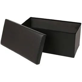 Echtwerk Sitzbank, Schwarz, 76 x 38 x 38 cm EW-SB-0470