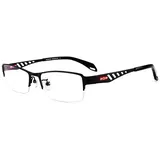 Progressive multifokale Lesebrille, rechteckige Lesebrille für Herren, Blaulicht-Schutzbrille, Brille mit nahezu doppeltem Verwendungszweck, 3-Fach-Optik, hohles Design, Metallbrille mit Halbrand