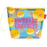 Legami - Strandtasche für Frauen, Pufferfish, mit Reißverschluss und Seitenriemen, Halterung für Badeanzug und Strandzubehör, ideal für Mädchen, Frauen, 20 x 16 cm