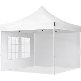 TOOLPORT Faltpavillon Economy 3 x 3 m inkl. 2 Seitenteile weiß 59041