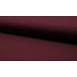 Bio Jersey Stoff in unifarben Weinrot als Meterware zum Nähen, 50 cm