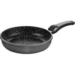 STONELINE® Made in Germany Bratpfanne, 24 cm, Kokillenguss, mit abnehmbarem Griff, Induktion geeignet