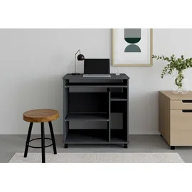 vogl möbelfabrik Computertisch Compi, PC-Tisch mit Tastaturauszug, platzsparend, Breite 72 oder 90 cm grau 72 cm x 76 cm x 46 cm