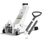 STAHLWERK Wagenheber WHW-73 ST mit 3 t Tragkraft Gummirollen 73-500mm Hubbereich