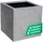 Vivanno Block 30 x 30 x 30 cm Grau