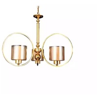 JVmoebel Kronleuchter Moderner Deckenlampe Hängeleuchte Gold Wohnzimmer, Leuchtmittel wechselbar, Made in Europe goldfarben