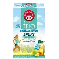 TEEKANNE frio Sport Aktiv Apfel-Zitrone +Magnesium Tee 18 Portionen
