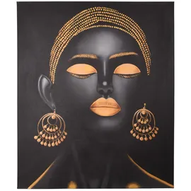 deluke Bild ENRICO Teak Mehrfarbig 120x4x100cm Wandbild Wohnzimmerbild Dekobild Flur Büro