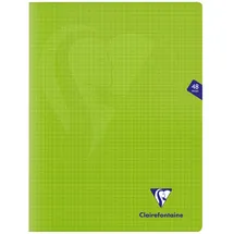 Clairefontaine Heft Mimesys 24x32 cm 24 Blatt 90g kariert 5/5 Einband aus Polypropylen Grün 10 St.