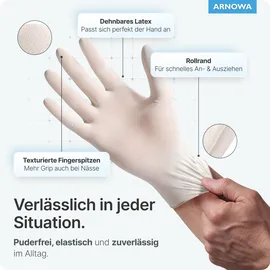 ARNOWA GmbH ARNOMED Latexhandschuh puderfrei - Größe XL