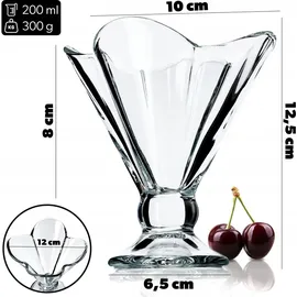 Kadax Eisbecher 6-tlg. Transparent 200 ml