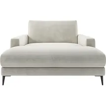 INOSIGN Chaiselongue »Downtown Loungemöbel zum Relaxen, B/T/H: 132/170/84 cm«, auch in Bouclé, Cord und Easy care - leicht mir Wasser zu reinigen grau