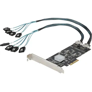 Startech StarTech.com (8P6G-PCIE-SATA-CARD) Schnittstellenkarte/Adapter Eingebaut Mini-SAS,
