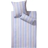 Dyckhoff Weichfrottier Bettwäsche Stefanie blau 1 Bettbezug 155 x 220 cm + 1 Kissenbezug 80 x 80 cm