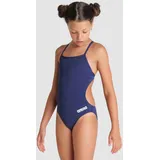 Team Badeanzug Mädchen Challenge Einfarbig - Navy-white - 164