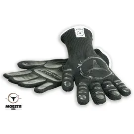 Moesta Grillhandschuhe Größe S/M Silikon schwarz