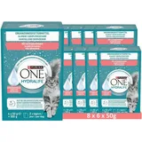 PURINA ONE HYDRALIFE mit Lachs (8 x 6 x 50g)