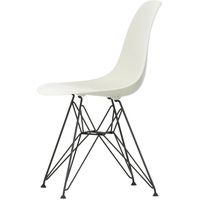 Vitra - Eames Plastic Side Chair DSR, basic dark / kieselstein (Filzgleiter basic dark)