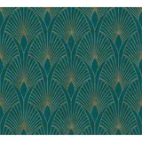 ascreation Vliestapete New Walls Tapete blau grün Made in Germany 374275