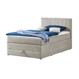 deinbett Boxspringbett HAWAII 1 ¦ grau ¦ Maße (cm): B: 121 H: 107