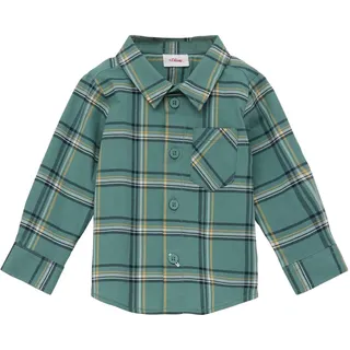 S.Oliver Junior Jungen Hemd Langarm Blue Green 68 - 68